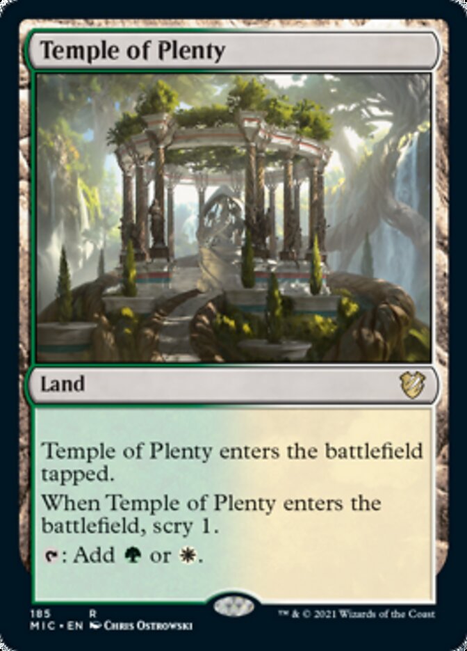 Temple of Plenty [Innistrad: Midnight Hunt Commander] | Exor Games Summserside