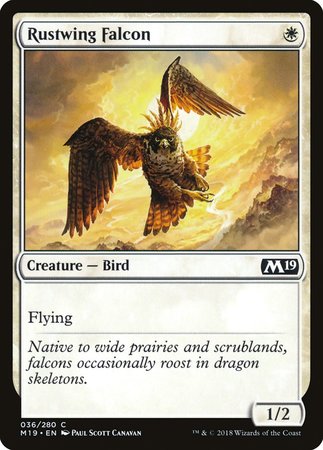 Rustwing Falcon [Core Set 2019] | Exor Games Summserside