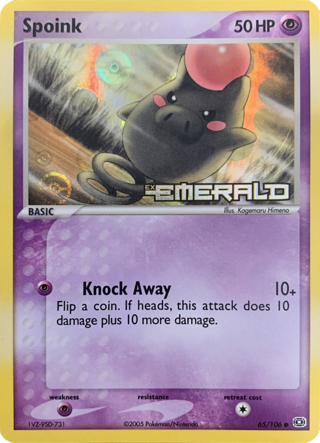 Spoink (65/106) (Stamped) [EX: Emerald] | Exor Games Summserside