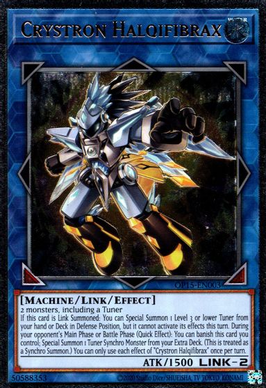 Crystron Halqifibrax [OP15-EN003] Ultimate Rare | Exor Games Summserside