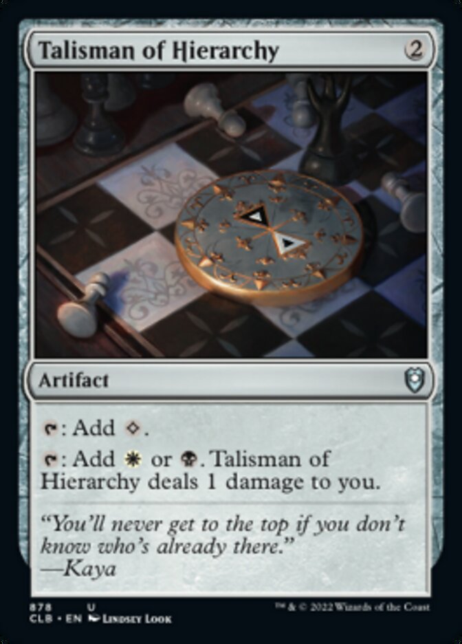 Talisman of Hierarchy [Commander Legends: Battle for Baldur's Gate] | Exor Games Summserside