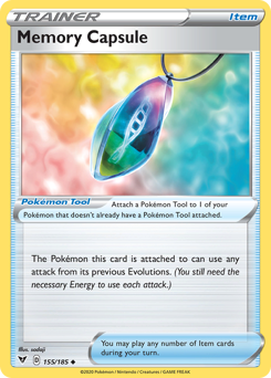 Memory Capsule (155/185) [Sword & Shield: Vivid Voltage] | Exor Games Summserside
