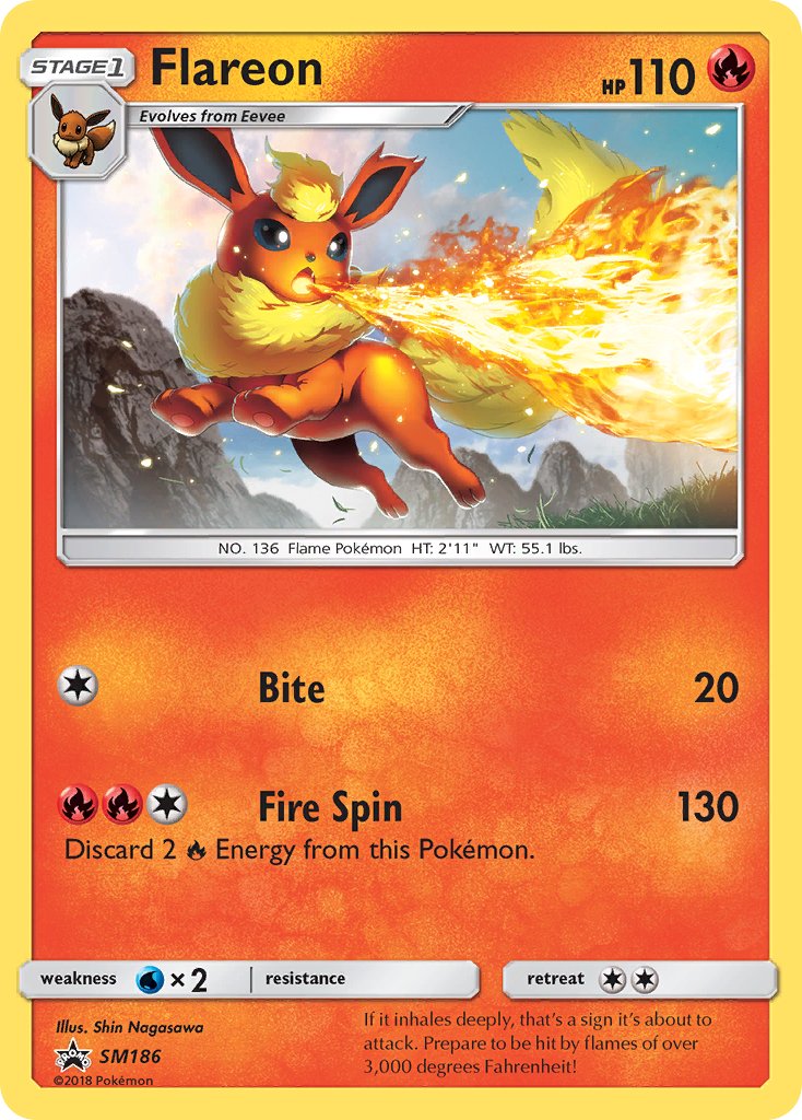 Flareon (SM186) [Sun & Moon: Black Star Promos] | Exor Games Summserside