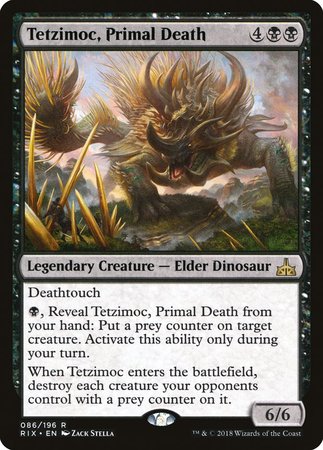 Tetzimoc, Primal Death [Rivals of Ixalan] | Exor Games Summserside