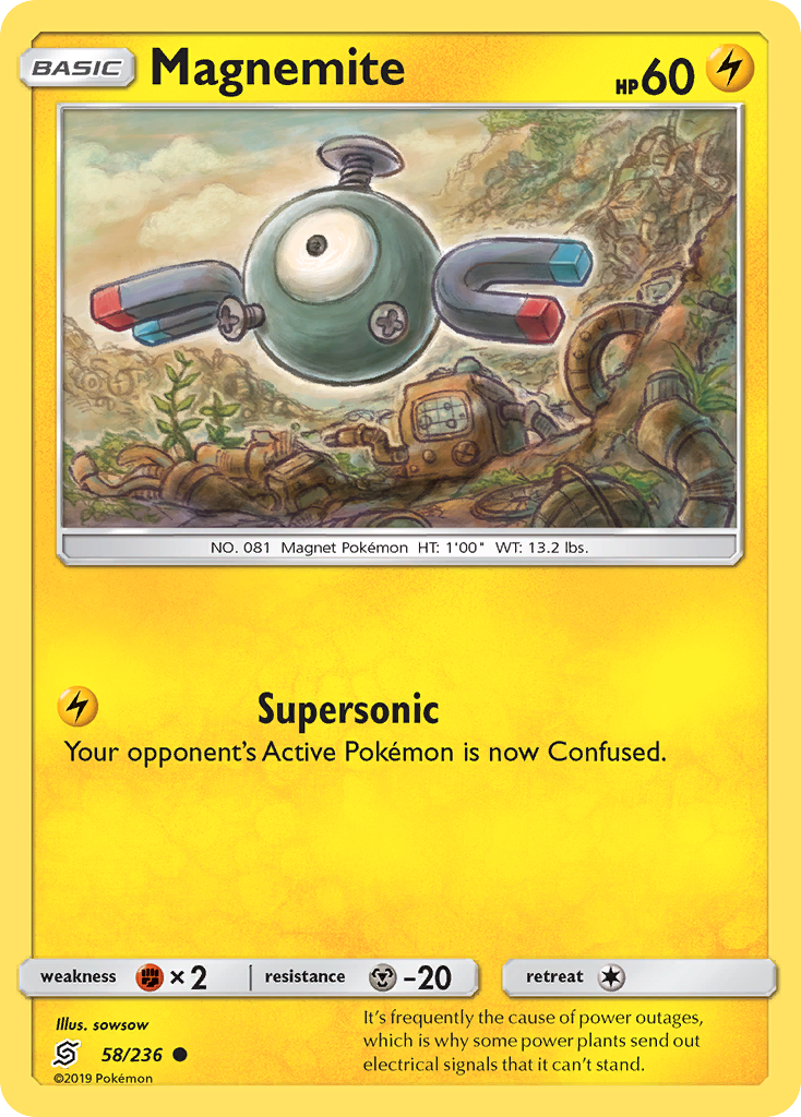 Magnemite (58/236) [Sun & Moon: Unified Minds] | Exor Games Summserside