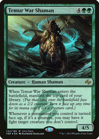 Temur War Shaman [Fate Reforged Promos] | Exor Games Summserside