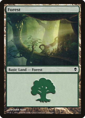 Forest (246a) [Zendikar] | Exor Games Summserside