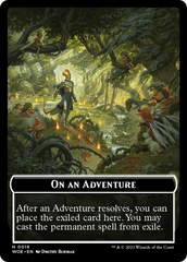 Wicked Role / Cursed Role // Emblem - On An Adventure Double-Sided Token [Wilds of Eldraine Tokens] | Exor Games Summserside