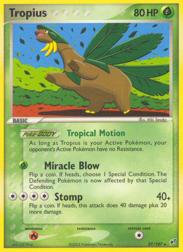 Tropius (27/107) [EX: Deoxys] | Exor Games Summserside