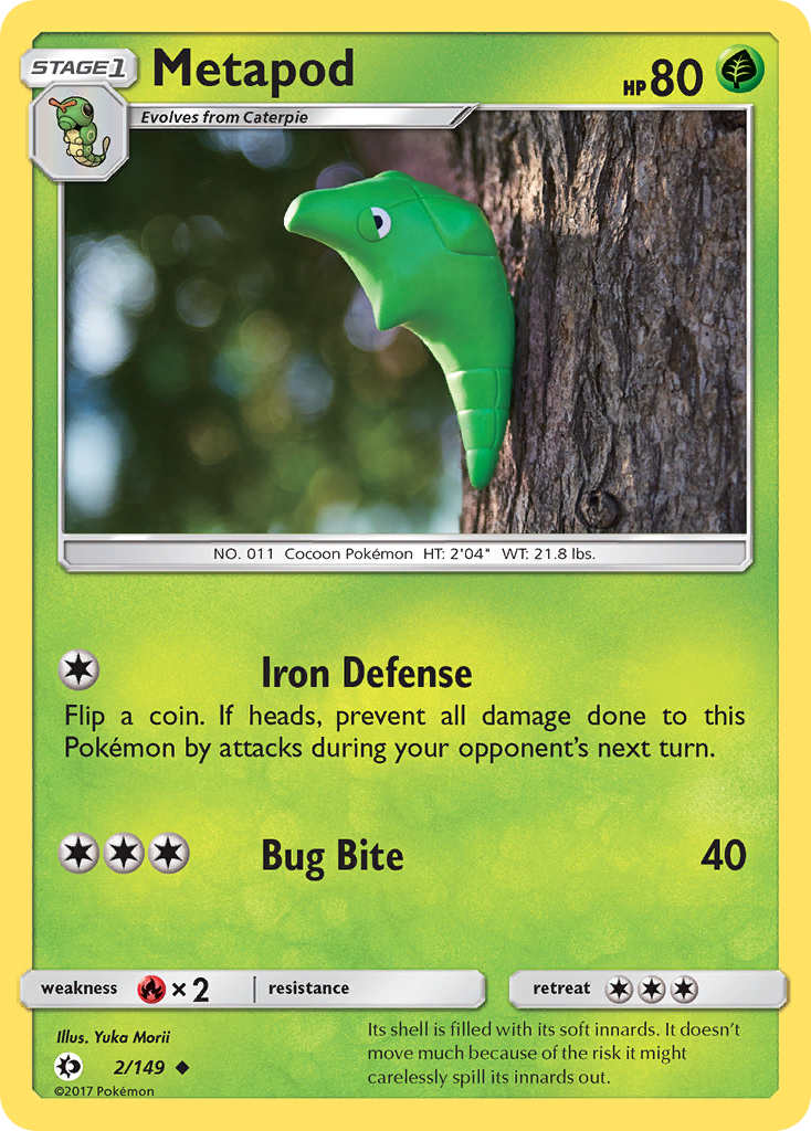 Metapod (2/149) [Sun & Moon: Base Set] | Exor Games Summserside