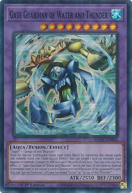 Gate Guardian of Water and Thunder [MAZE-EN006] Super Rare | Exor Games Summserside