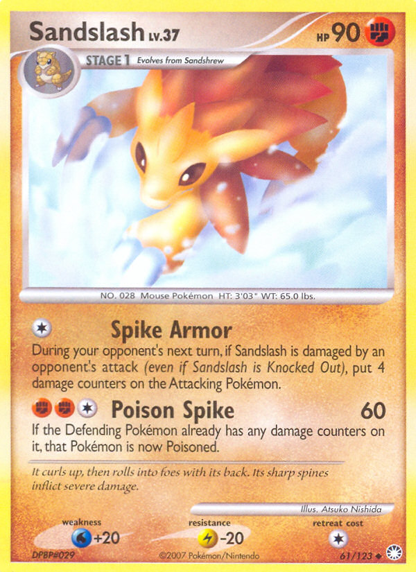 Sandslash (61/123) [Diamond & Pearl: Mysterious Treasures] | Exor Games Summserside