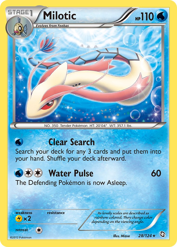 Milotic (28/124) (Theme Deck Exclusive) [Black & White: Dragons Exalted] | Exor Games Summserside