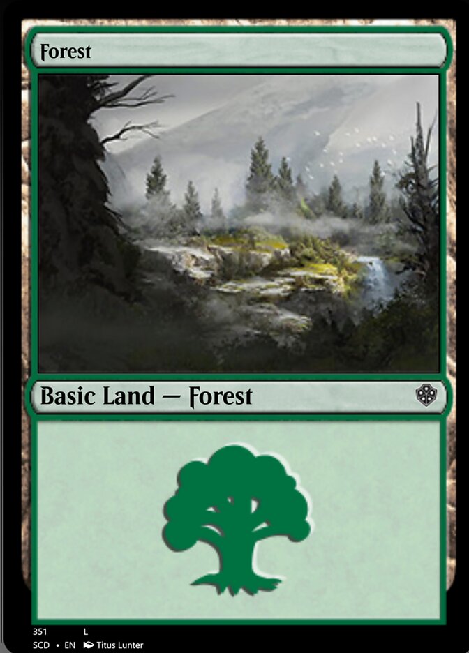 Forest (351) [Starter Commander Decks] | Exor Games Summserside