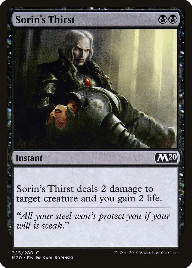 Sorin's Thirst [Core Set 2020] | Exor Games Summserside