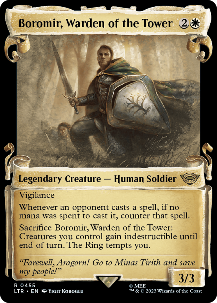 Boromir, Warden of the Tower [The Lord of the Rings: Tales of Middle-Earth Showcase Scrolls] | Exor Games Summserside