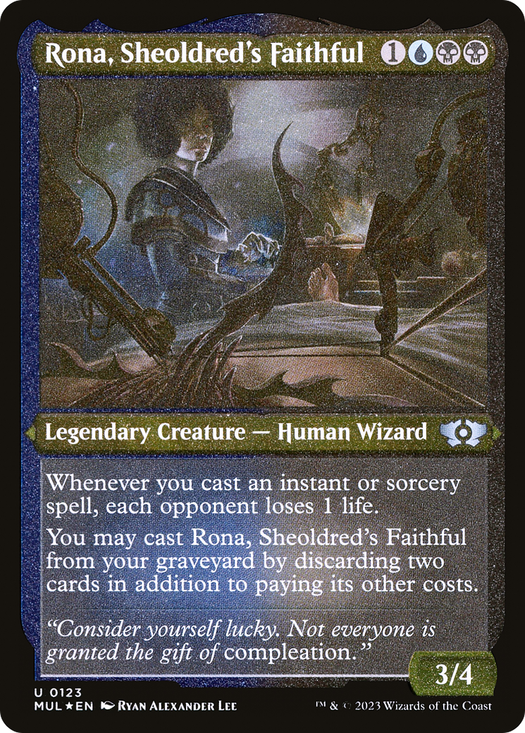 Rona, Sheoldred's Faithful (Foil Etched) [Multiverse Legends] | Exor Games Summserside