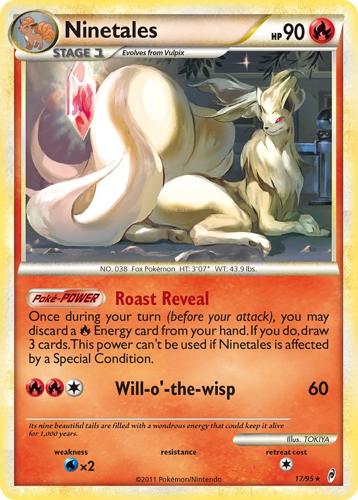 Ninetales (17/95) (Theme Deck Exclusive) [HeartGold & SoulSilver: Call of Legends] | Exor Games Summserside