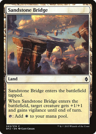 Sandstone Bridge [Battle for Zendikar] | Exor Games Summserside