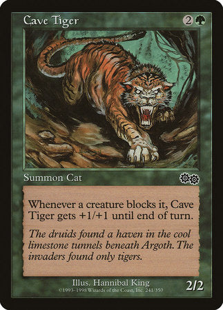 Cave Tiger [Urza's Saga] | Exor Games Summserside