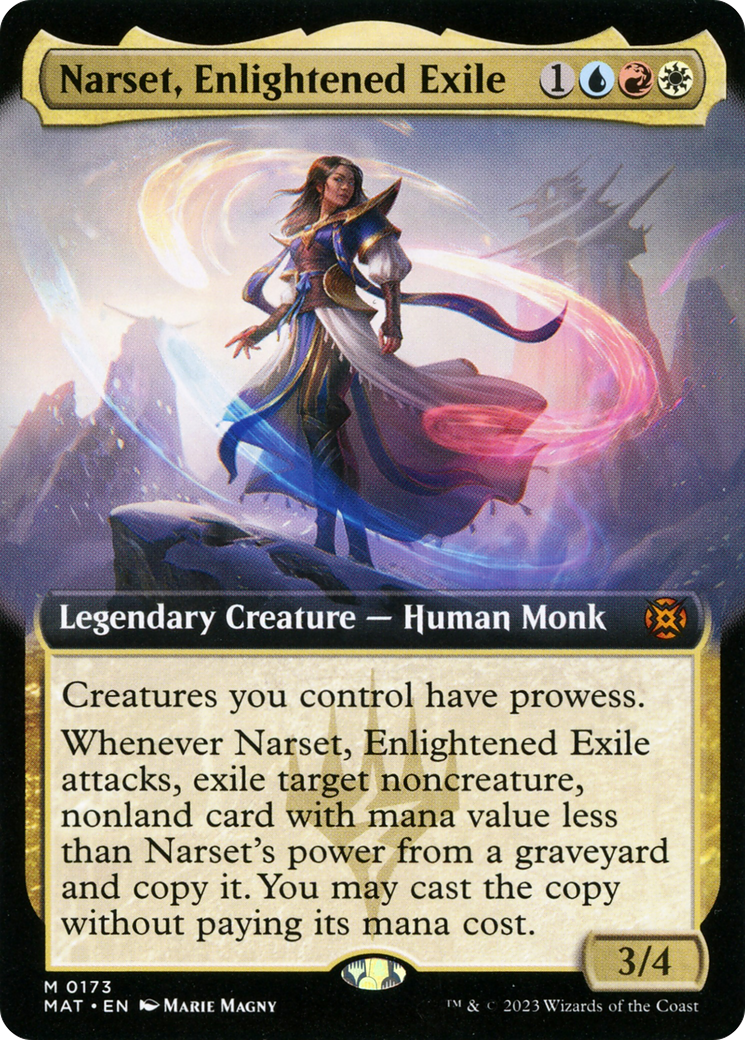 Narset, Enlightened Exile (Extended Art) [March of the Machine: The Aftermath] | Exor Games Summserside