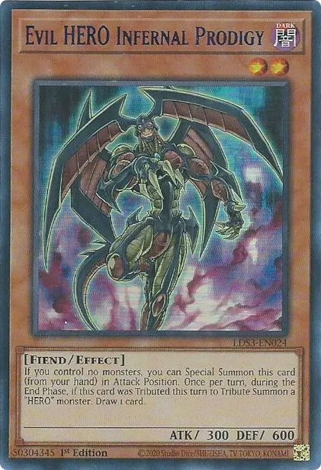 Evil HERO Infernal Prodigy (Blue) [LDS3-EN024] Ultra Rare | Exor Games Summserside