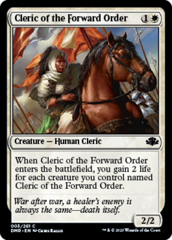 Cleric of the Forward Order [Dominaria Remastered] | Exor Games Summserside