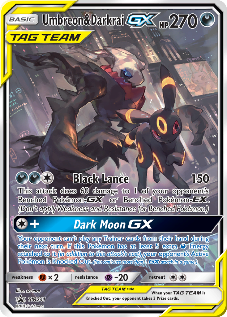 Umbreon & Darkrai GX (SM241) (Jumbo Card) [Sun & Moon: Black Star Promos] | Exor Games Summserside