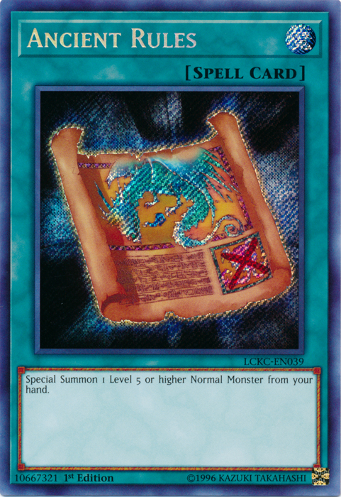 Ancient Rules [LCKC-EN039] Secret Rare | Exor Games Summserside