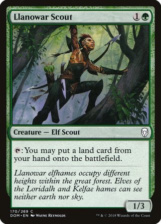 Llanowar Scout [Dominaria] | Exor Games Summserside