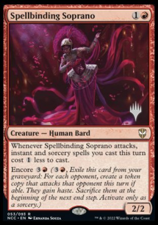 Spellbinding Soprano (Promo Pack) [Streets of New Capenna Commander Promos] | Exor Games Summserside