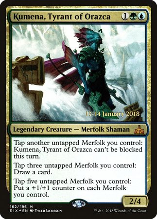 Kumena, Tyrant of Orazca [Rivals of Ixalan Promos] | Exor Games Summserside