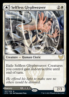Selfless Glyphweaver // Deadly Vanity [Strixhaven: School of Mages] | Exor Games Summserside