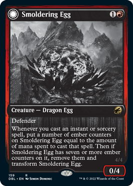 Smoldering Egg // Ashmouth Dragon [Innistrad: Double Feature] | Exor Games Summserside