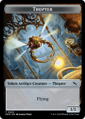 Thopter // Treasure Double-Sided Token [Murders at Karlov Manor Commander Tokens] | Exor Games Summserside