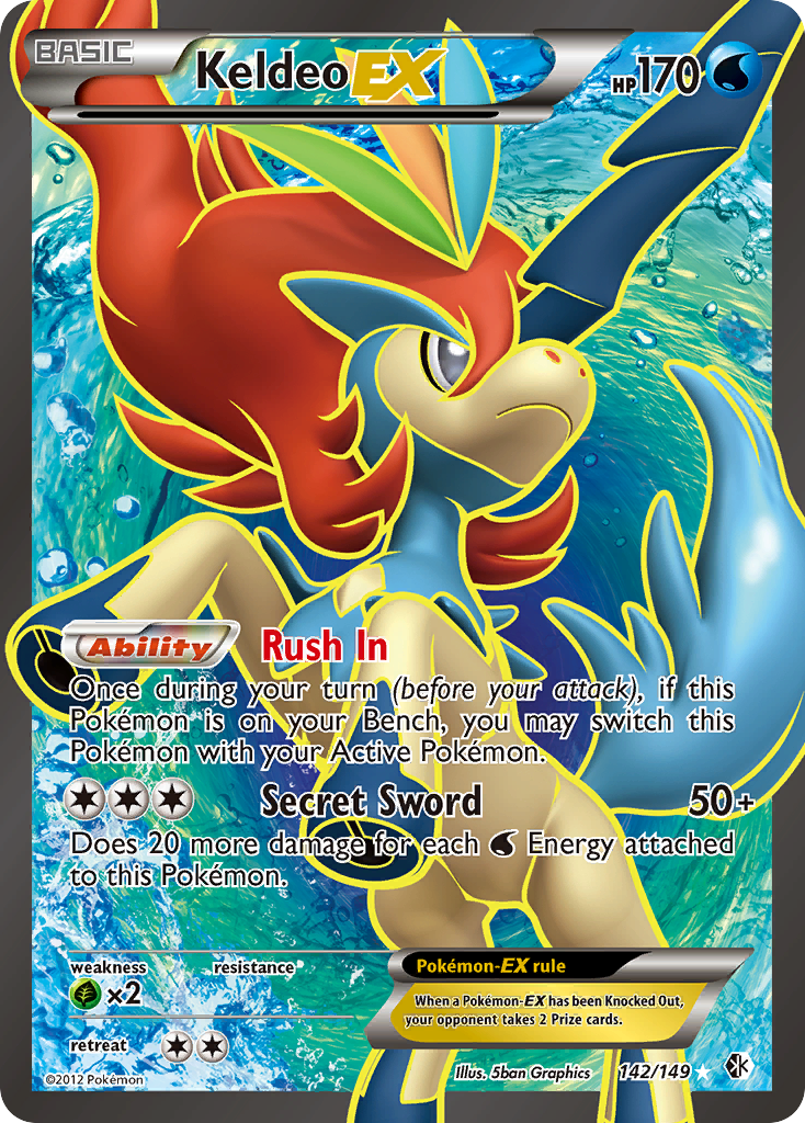 Keldeo EX (142/149) [Black & White: Boundaries Crossed] | Exor Games Summserside