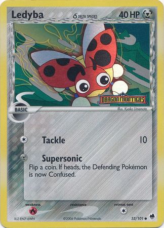 Ledyba (53/101) (Delta Species) (Stamped) [EX: Dragon Frontiers] | Exor Games Summserside