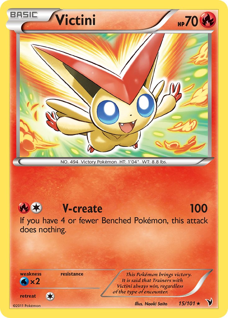 Victini (15/101) (Theme Deck Exclusive) [Black & White: Noble Victories] | Exor Games Summserside