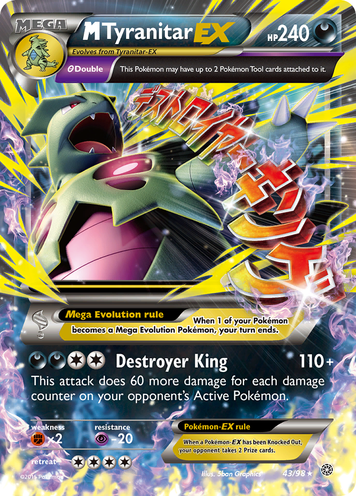 M Tyranitar EX (43/98) [XY: Ancient Origins] | Exor Games Summserside