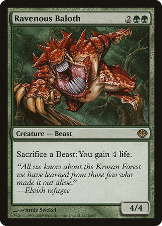 Ravenous Baloth [Duel Decks: Garruk vs. Liliana] | Exor Games Summserside