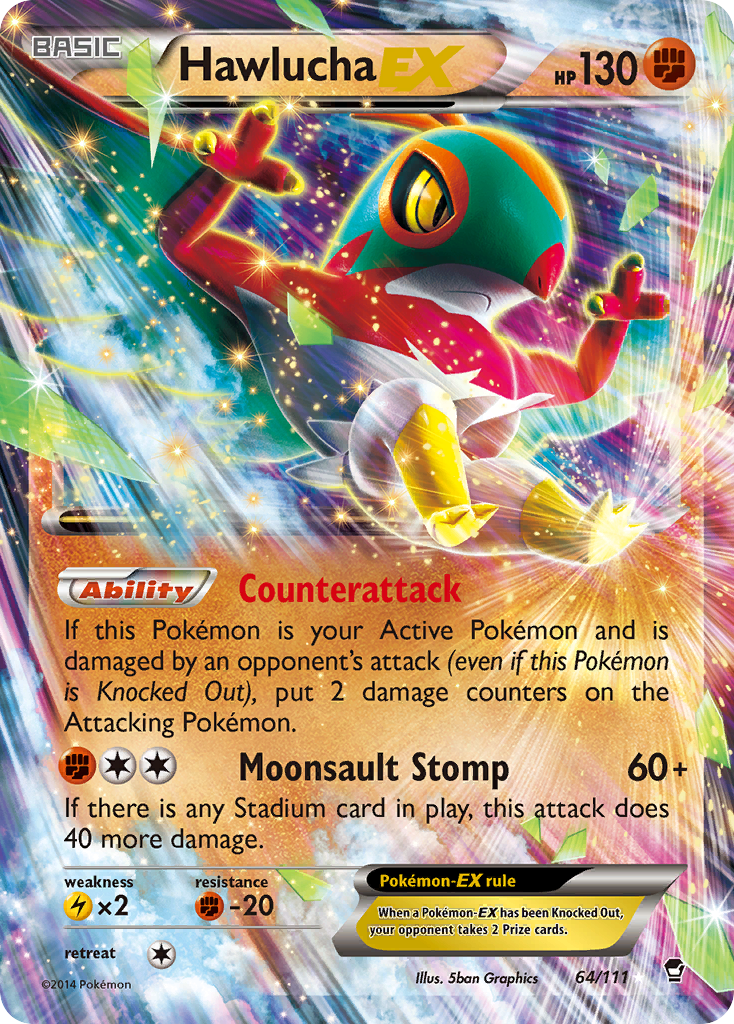 Hawlucha EX (64/111) [XY: Furious Fists] | Exor Games Summserside