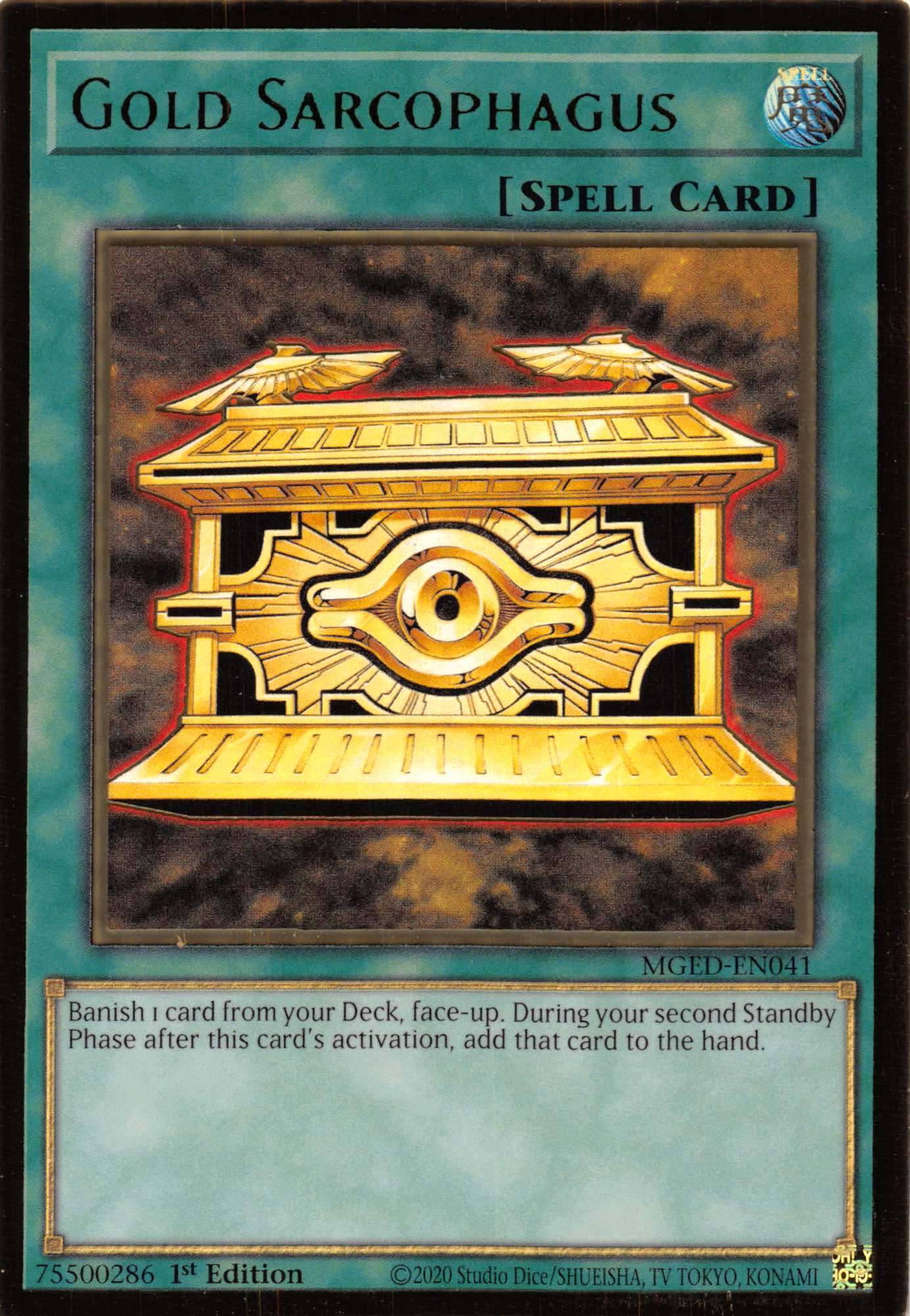 Gold Sarcophagus [MGED-EN041] Gold Rare | Exor Games Summserside