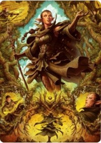 Nissa of Shadowed Boughs 2 Art Card [Zendikar Rising Art Series] | Exor Games Summserside