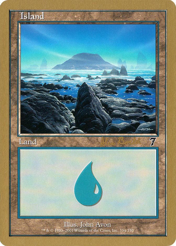 Island (ab334) (Alex Borteh) [World Championship Decks 2001] | Exor Games Summserside