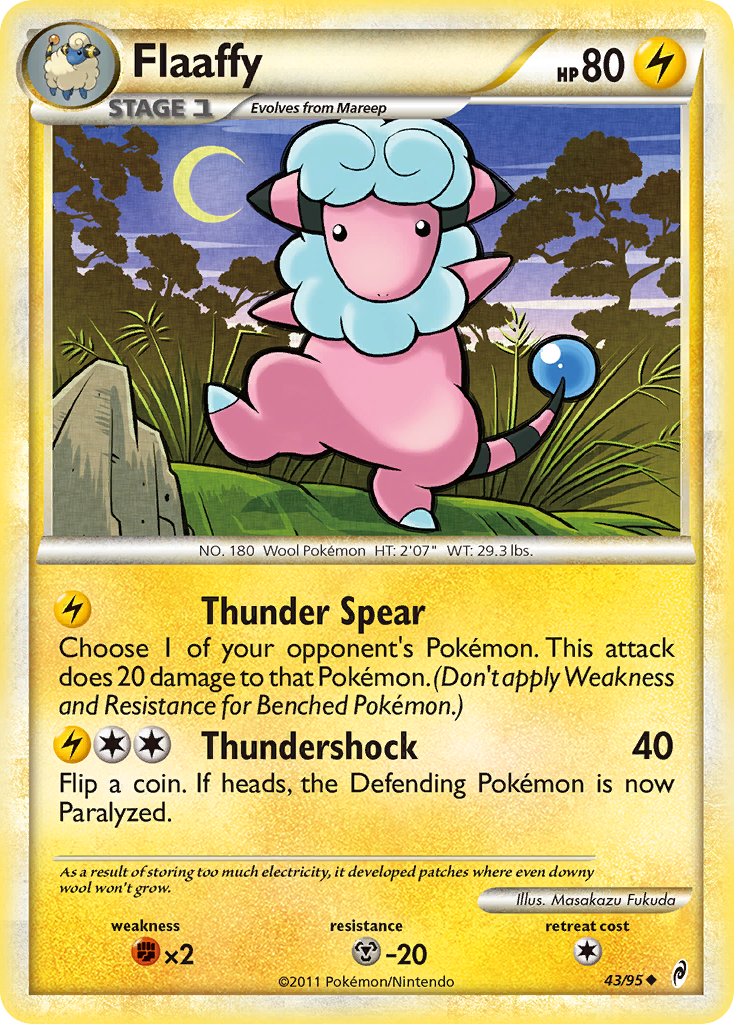 Flaaffy (43/95) [HeartGold & SoulSilver: Call of Legends] | Exor Games Summserside