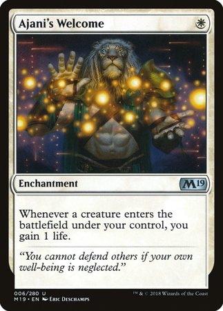 Ajani's Welcome [Core Set 2019] | Exor Games Summserside