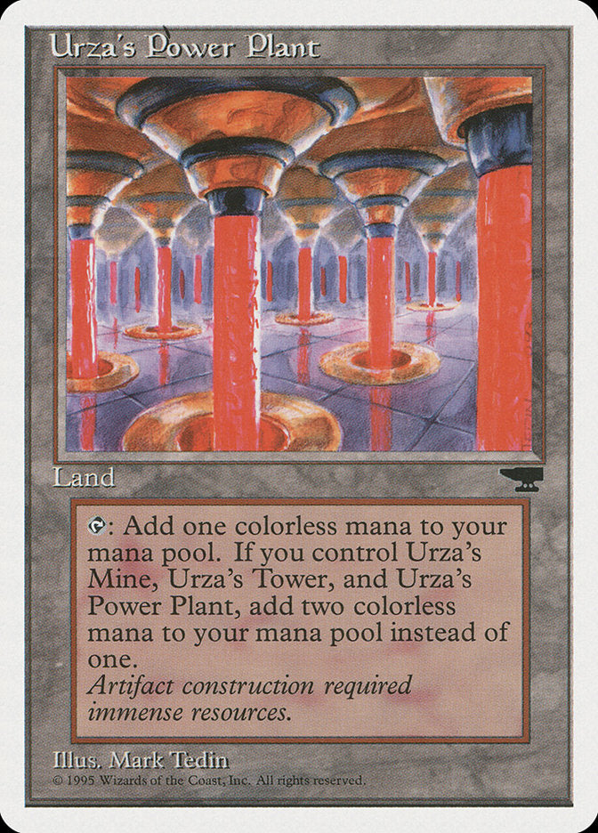 Urza's Power Plant (Red Columns) [Chronicles] | Exor Games Summserside