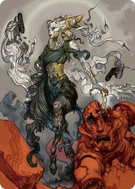 Tamiyo, Compleated Sage Art Card [Kamigawa: Neon Dynasty Art Series] | Exor Games Summserside