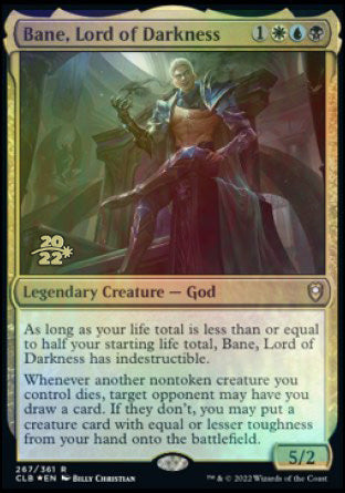 Bane, Lord of Darkness [Commander Legends: Battle for Baldur's Gate Prerelease Promos] | Exor Games Summserside