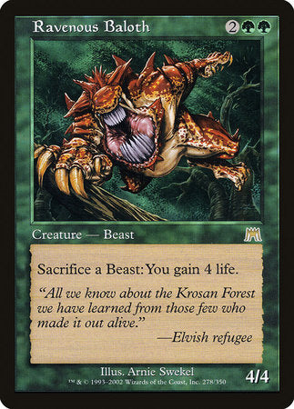 Ravenous Baloth [Onslaught] | Exor Games Summserside